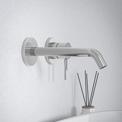 Immagine di Ideal Standard CERALINE miscelatore monocomando P.19 cm per lavabo, a parete, senza corpo incasso, finitura cromo BD764AA