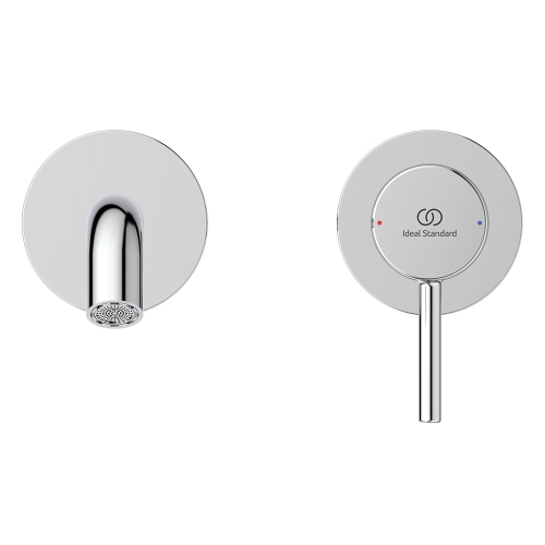 Immagine di Ideal Standard CERALINE miscelatore monocomando P.19 cm per lavabo, a parete, senza corpo incasso, finitura cromo BD764AA