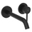 Immagine di Ideal Standard CERALINE miscelatore monocomando P.19 cm per lavabo, a parete, senza corpo incasso, colore nero finitura opaco BD764XG