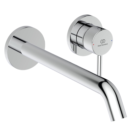 Immagine di Ideal Standard CERALINE miscelatore monocomando P.23 cm per lavabo, a parete, senza corpo incasso, finitura cromo BD848AA