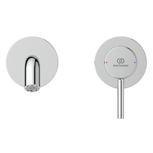 Immagine di Ideal Standard CERALINE miscelatore monocomando P.23 cm per lavabo, a parete, senza corpo incasso, finitura cromo BD848AA