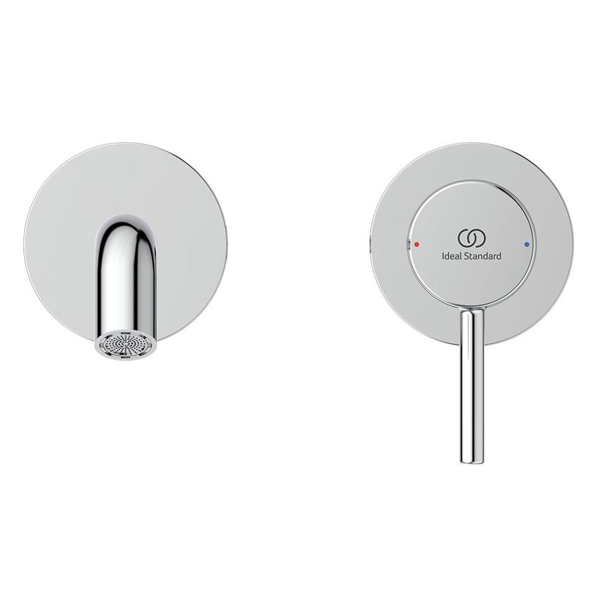 Immagine di Ideal Standard CERALINE miscelatore monocomando P.23 cm per lavabo, a parete, senza corpo incasso, finitura cromo BD848AA