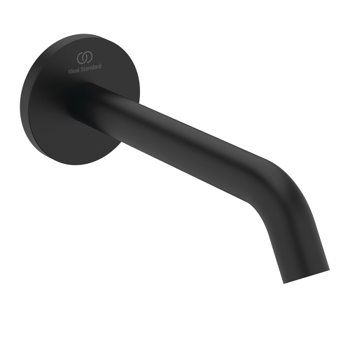 Immagine di Ideal Standard CERALINE bocca di erogazione P.19 cm, per vasca, colore nero finitura opaco BD973XG