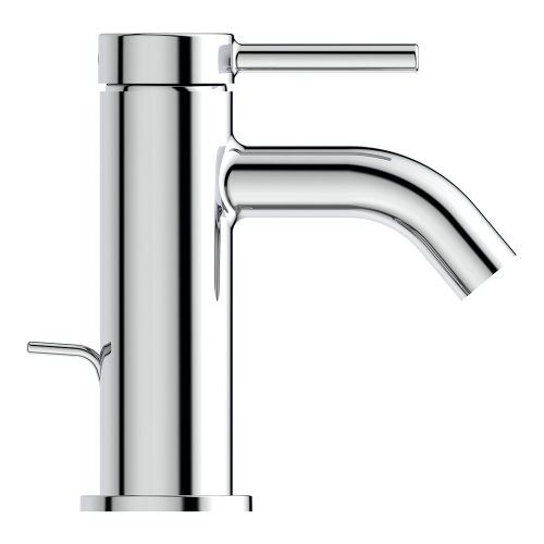 Immagine di Ideal Standard CERALINE miscelatore monocomando H.14 cm per bidet, con asta di comando e scarico piletta da 1-1/4", finitura cromo BD765AA
