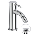 Immagine di Ideal Standard CERALINE miscelatore monocomando H.14 cm per bidet, con piletta Click-Clack, finitura cromo BD849AA