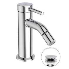 Immagine di Ideal Standard CERALINE miscelatore monocomando H.14 cm per bidet, con piletta Click-Clack, finitura cromo BD849AA
