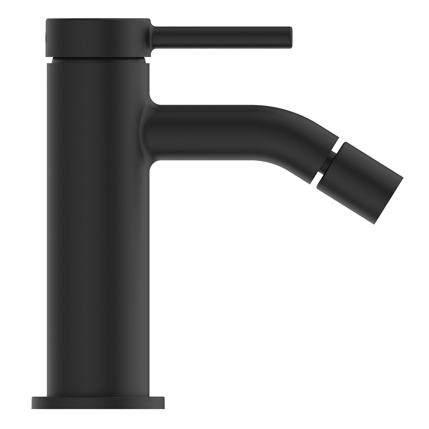 Immagine di Ideal Standard CERALINE miscelatore monocomando H.14 cm per bidet, con piletta Click-Clack, colore nero finitura opaco BD849XG