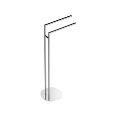 Immagine di Colombo Design MINI piantana con due porta salvietta, finitura cromo B4038CR