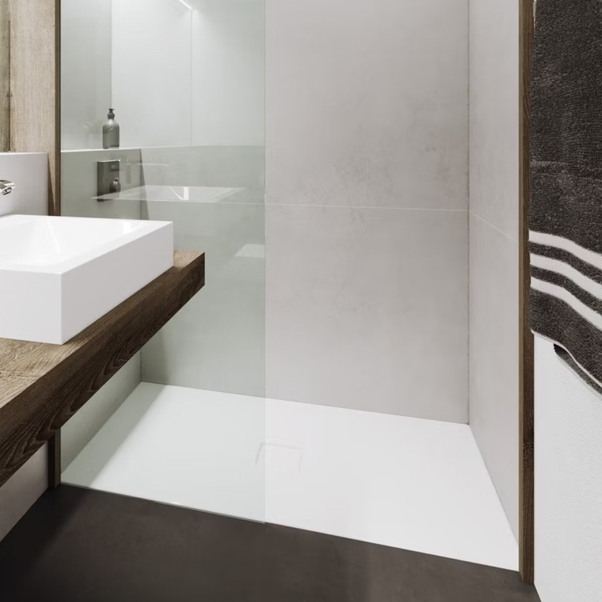 Immagine di Kaldewei CONOFLAT piatto doccia rettangolare L.140 P.90 cm, colore bianco alpino 466500012001