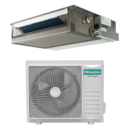 Immagine di Hisense AUD-H8 Climatizzatore canalizzabile media prevalenza monosplit inverter Wi-Fi optional | unità esterna 10.5 kW unità interna 35000 BTU | comando remoto e cablato incluso AUD105UX4REH8+AUW105U4RK7