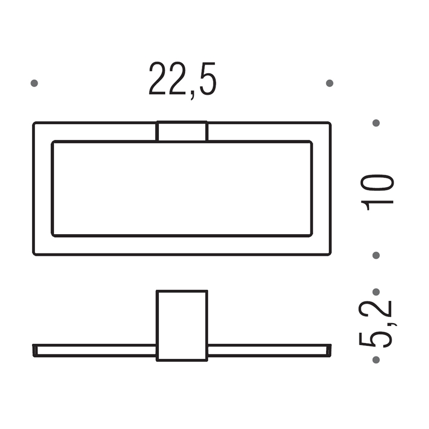 Immagine di Colombo Design MINIQ porta salvietta ad anello, a parete, finitura cromo B50310CR
