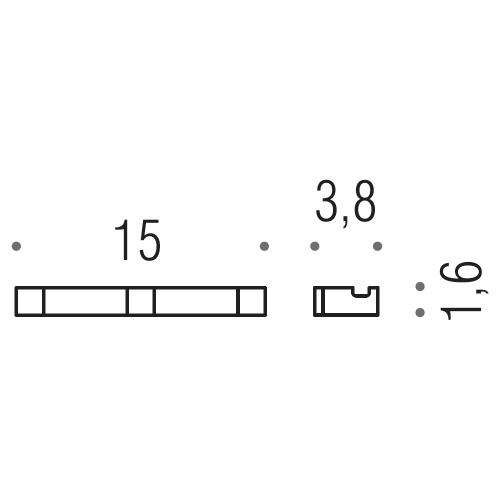Immagine di Colombo Design MINIQ appenditutto triplo a parete, finitura cromo CD137-CR