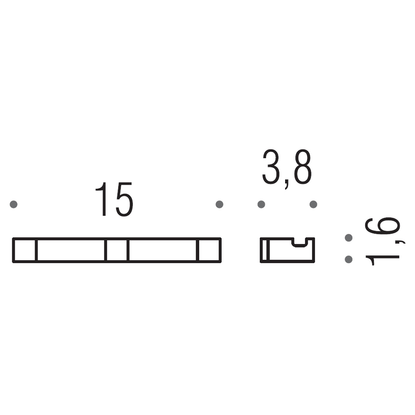 Immagine di Colombo Design MINIQ appenditutto triplo a parete, finitura cromo CD137-CR