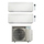 Daikin STYLISH R32 Climatizzatore a parete dual split inverter Wi-Fi bianco | unità esterna 6.8 kW unità interne 9000+15000 BTU 4MXM68A9+FTXA[25|42]AW
