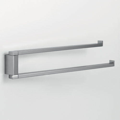 Immagine di Colombo Design MINIQ porta salviette doppio a snodo, a parete, finitura cromo B50120CR