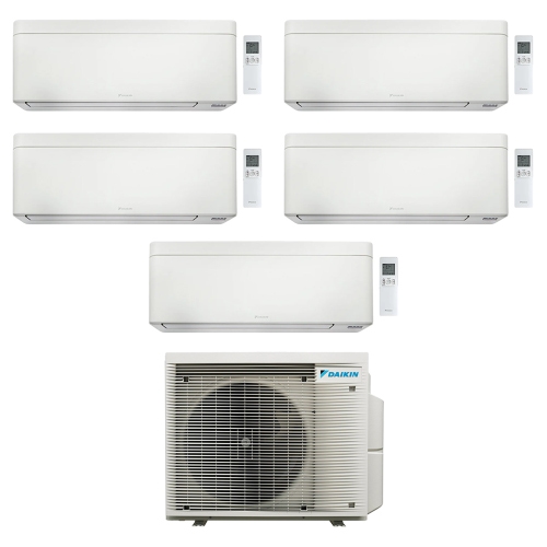 Immagine di Daikin STYLISH R32 Climatizzatore a parete penta split inverter Wi-Fi bianco | unità esterna 7.8 kW unità interne 7000+7000+7000+9000+18000 BTU 5MXM90A9+FTXA[20|20|20|25|50]AW
