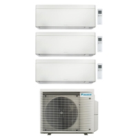 Immagine di Daikin STYLISH R32 Climatizzatore a parete trial split inverter Wi-Fi bianco | unità esterna 6.8 kW unità interne 7000+7000+18000 BTU 3MXM68A9+FTXA[20|20|50]AW