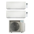 Immagine di Daikin STYLISH R32 Climatizzatore a parete dual split inverter Wi-Fi bianco | unità esterna 6.5 kW unità interne 5000+9000 BTU 2MXM68A9+CTXA[15]AW+FTXA[25]AW