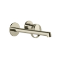 Immagine di Gessi ANELLO miscelatore lavabo a parete P.21 cm, senza scarico, finitura nickel PVD 63383#720