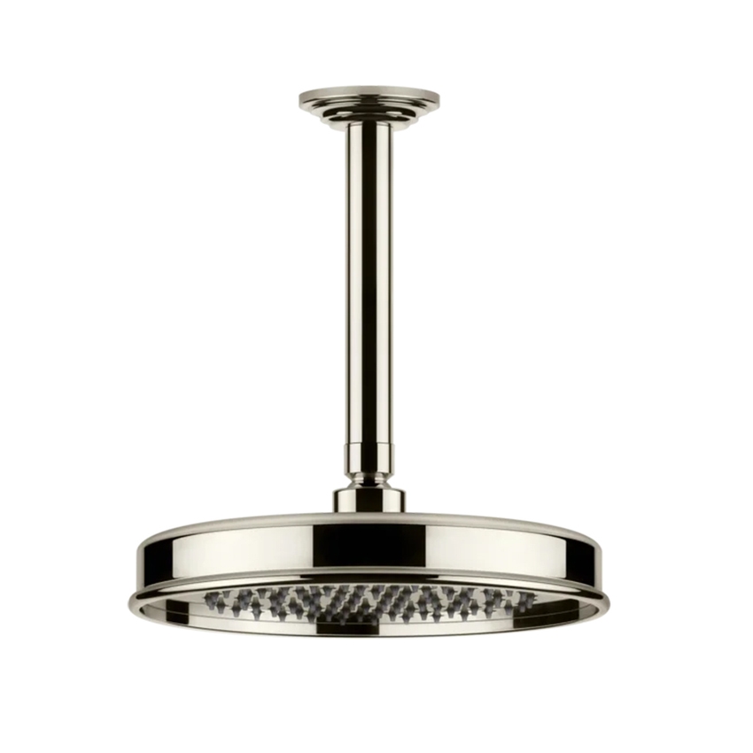 Immagine di Gessi VENTI20 soffione a soffitto orintabile Ø 23 cm, finitura nickel PVD 65152#720