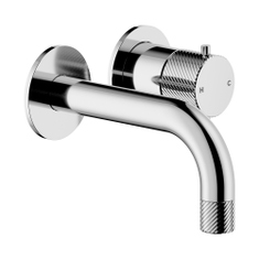 Immagine di Nobili RESPIRO miscelatore monocomando a parete P.15 cm per lavabo, senza scarico e senza corpo incasso, finitura cromo RS131199CR