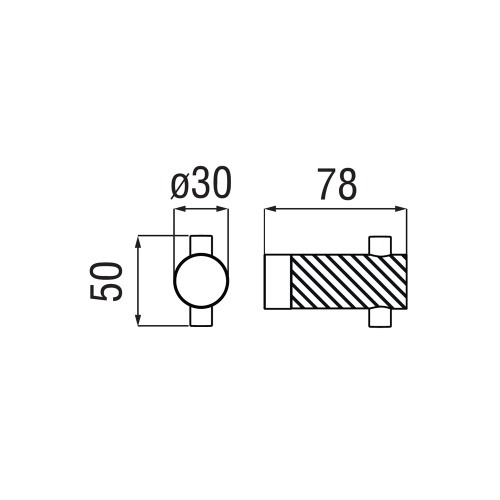 Immagine di Nobili RESPIRO appendino a parete, finitura cromo ACRS50CR
