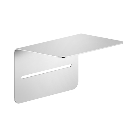 Immagine di Nobili RESPIRO copertura porta rotolo con porta telefono a parete, finitura cromo ACRS100CR