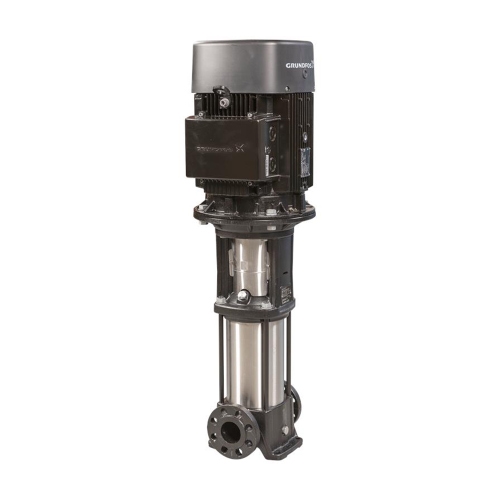 Immagine di Grundfos CR 15-4 A-F-A-E-HQQE pompa centrifuga verticale multistadio, con porte di aspirazione e scarico sullo stesso livello 96501895