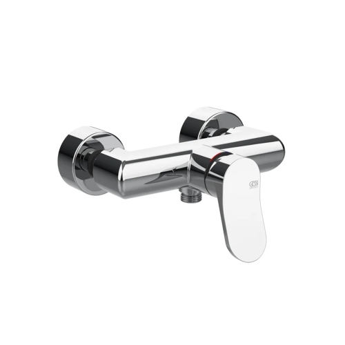 Immagine di Gessi VIA MERAVIGLI miscelatore esterno per doccia, a parete, finitura cromo 56031#031