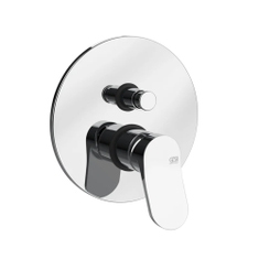 Immagine di Gessi VIA MERAVIGLI miscelatore per doccia a parete, 2 vie, con deviatore, senza corpo incasso, finitura cromo 56080#031