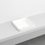 Immagine di Cielo ENJOY lavabo semincasso quadrato 40 cm, senza foro per rubinetteria e senza troppopieno, colore bianco finitura lucido EJLASIQ