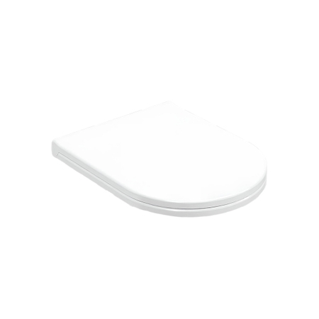 Immagine di Cielo ENJOY SLIM coprivaso in termoindurente, a discesa rallentata, con cerniere a sgancio rapido, colore bianco finitura lucido CPVEJNEWF