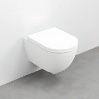 Immagine di Cielo ENJOY vaso sospeso, senza brida e senza sedile, completo di fissaggi, colore talco finitura opaco EJVSKTL