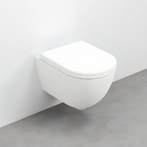 Immagine di Cielo ENJOY vaso sospeso, senza brida e senza sedile, completo di fissaggi, colore talco finitura opaco EJVSKTL