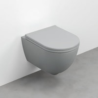 Immagine di Cielo ENJOY vaso sospeso, senza brida e senza sedile, completo di fissaggi, colore brina finitura opaco EJVSKBR