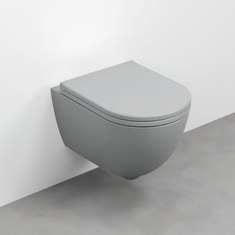 Immagine di Cielo ENJOY vaso sospeso, senza brida e senza sedile, completo di fissaggi, colore brina finitura opaco EJVSKBR