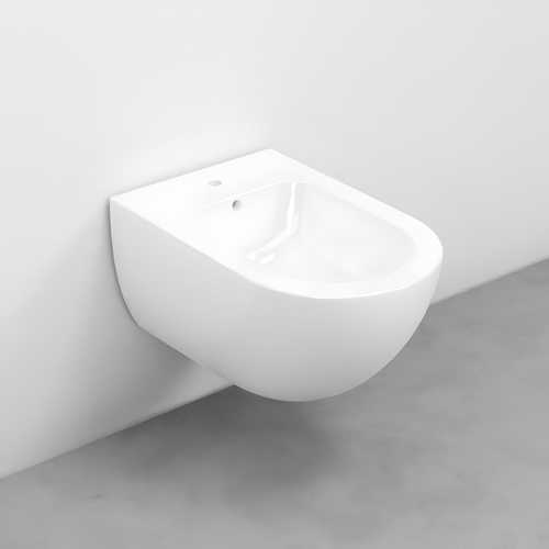 Immagine di Cielo ENJOY bidet sospeso monoforo, con troppopieno, completo di fissaggio, colore bianco finitura lucido EJBS
