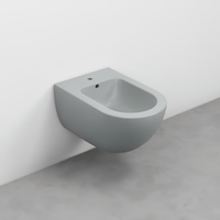 Immagine di Cielo ENJOY bidet sospeso monoforo, con troppopieno, completo di fissaggio, colore brina finitura opaco EJBSBR