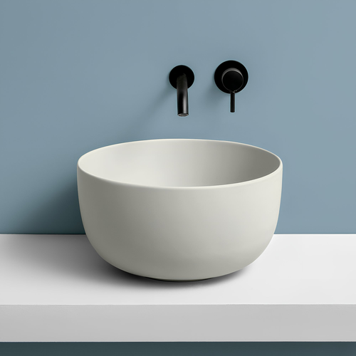 Immagine di Cielo ERA bacinella tonda Ø 45 cm, senza foro per rubinetteria e senza troppopieno, colore bianco finitura lucido BAERA