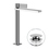 Immagine di Gessi INVERSO DIAMANTATO miscelatore lavabo alto H.32 cm, con piletta Stop&Go e flessibili, finitura cromo 73653#031
