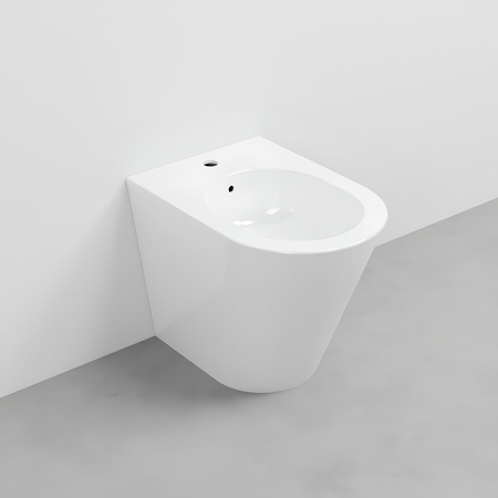 Immagine di Cielo MARE bidet a pavimento monoforo, con troppopieno, completo di fissaggio, colore bianco finitura lucido MRBI