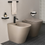 Immagine di Cielo MARE bidet a pavimento monoforo, con troppopieno, completo di fissaggio, colore avena finitura opaco MRBIAV