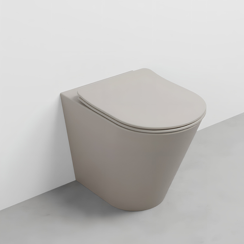 Immagine di Cielo MARE vaso a pavimento, senza brida e senza sedile, con scarico a parete, completo di fissaggi, colore avena finitura opaco MRVAKAV