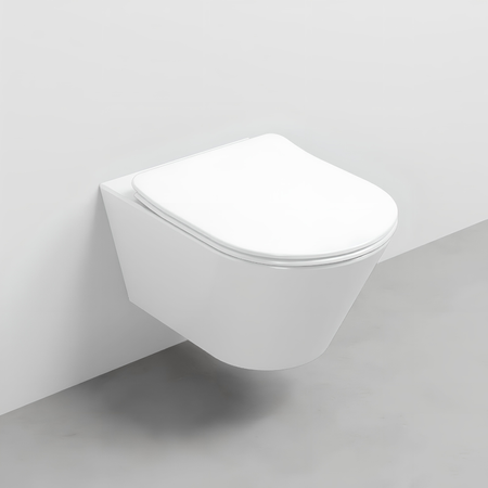 Immagine di Cielo MARE vaso sospeso, senza brida e senza sedile, completo di fissaggi, colore bianco finitura lucido MRVSK