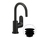 Nobili YOYO miscelatore monocomando lavabo H.27 P.13.5 cm, con scarico push e limitatore di portata, finitura velvet black YO126338/2BM