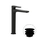 Nobili YOYO miscelatore monocomando lavabo H.27.5 P.17.1 cm, a risparmio energetico, con scarico push e limitatore di portata e di energia, finitura velvet black YOE126128/2BM