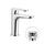 Nobili YOYO miscelatore monocomando lavabo H.15.5 P.11.1 cm, a risparmio energetico, con scarico push e limitatore di portata, finitura cromo YO126118/2CR