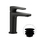 Nobili YOYO miscelatore monocomando lavabo H.15.5 P.11.1 cm, a risparmio energetico, con scarico push, finitura velvet black YOE126118/2BM