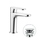 Nobili YOYO miscelatore monocomando lavabo H.15.5 P.11.1 cm, a risparmio energetico, con scarico push, finitura cromo YOE126118/2CR