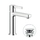Nobili LIRA miscelatore monocomando per lavabo H.19 cm, con scarico push, finitura cromo LR116118/2CR